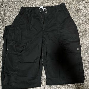 Garage Black Cargo Pants